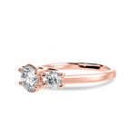 Load image into Gallery viewer, 30-Pointer Solitaire Diamond Accents 18K Rose Gold Ring JL AU 1229R   Jewelove.US
