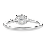 Load image into Gallery viewer, 0.30cts Solitaire with Baguette Diamond Accents Platinum Ring JL PT 1209   Jewelove.US

