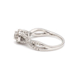 Load image into Gallery viewer, Customised 20-pointer Designer Platinum Solitaire Ring with Halo &amp; Designer Shank JL PT 677-A
