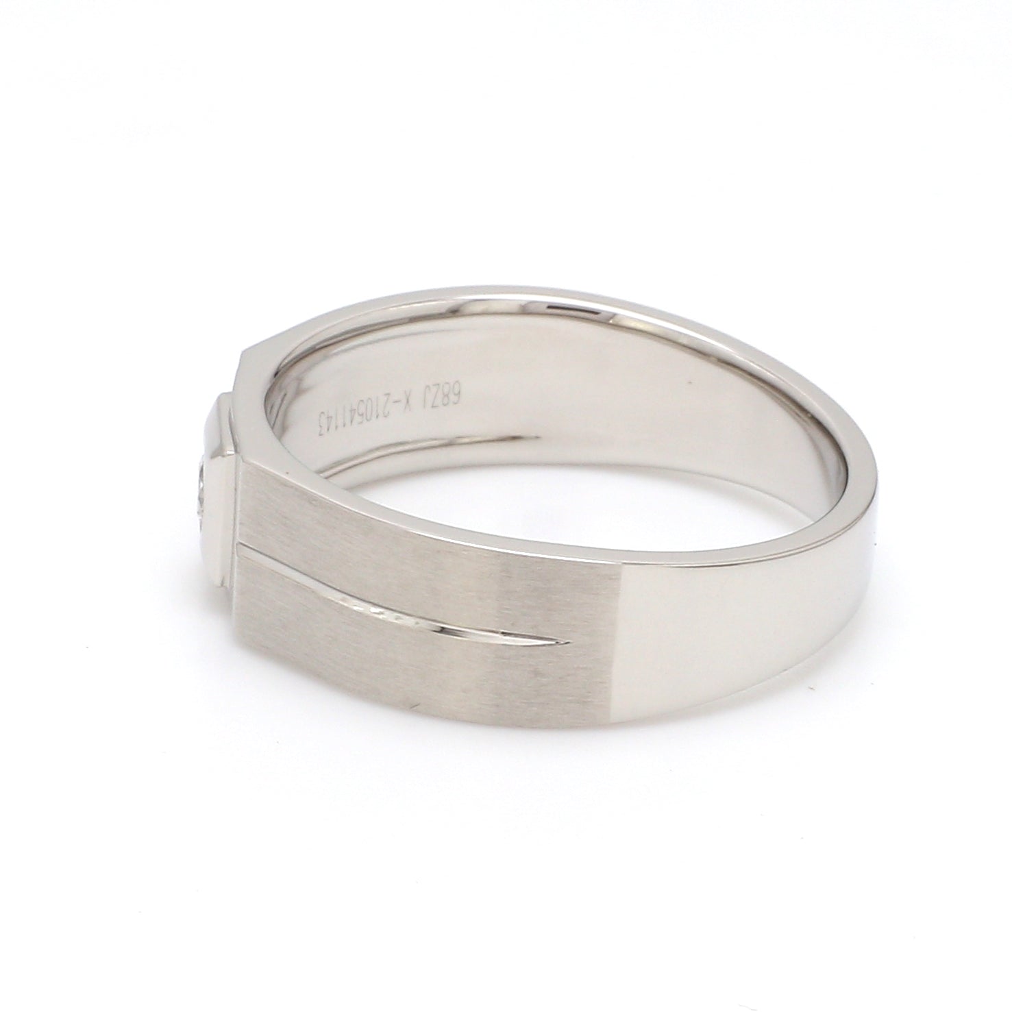 Diamond Platinum Ring for Men JL PT 1110   Jewelove.US