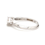 Load image into Gallery viewer, Princess Cut Solitaire-look Platinum Engagement Ring for Women JL PT 1010
