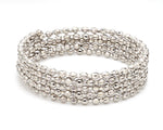 Load image into Gallery viewer, Dazzling Shiny 5-line Japanese Platinum Bracelet for Women with Diamond Cut Balls JL PTB 720
