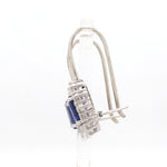 Load image into Gallery viewer, Customised 14K White Gold Kyanite Earrings with diamonds   Jewelove.US
