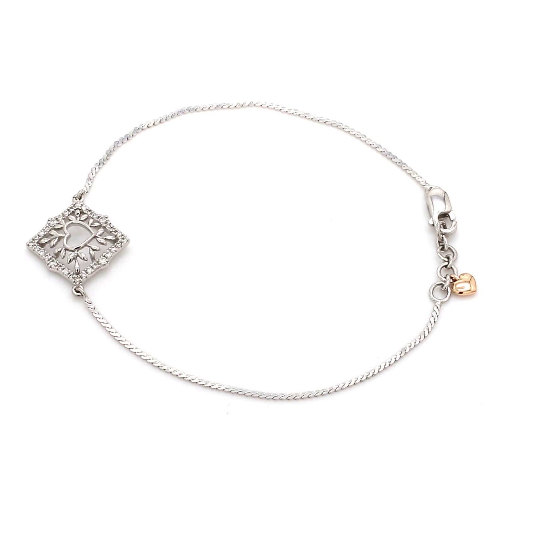 Platinum Diamond Bracelet for Women JL PTB 744
