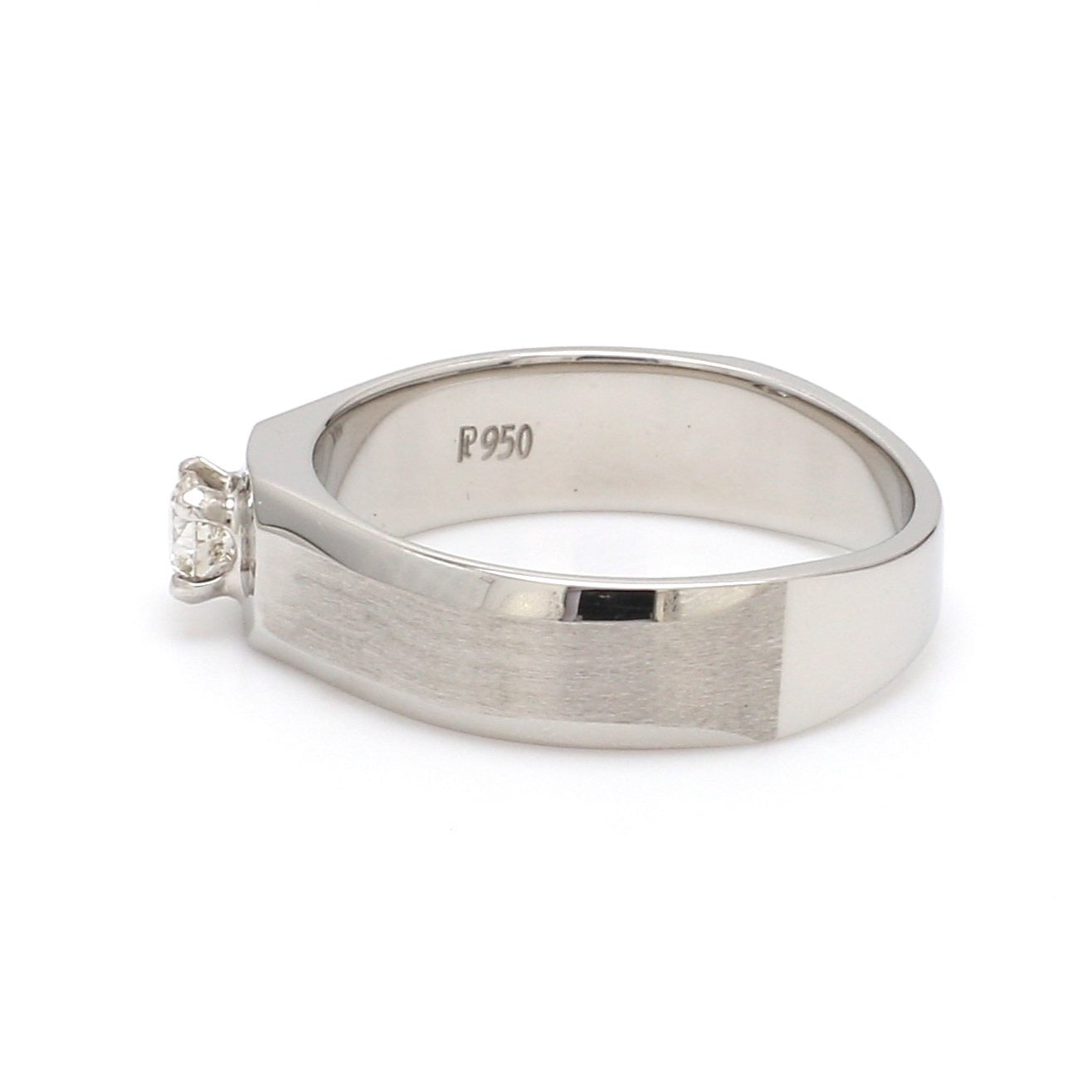 Platinum Solitaire Couple Rings JL PT 983