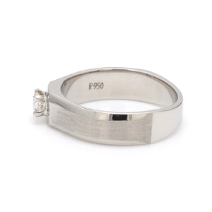 Platinum Solitaire Couple Rings JL PT 983