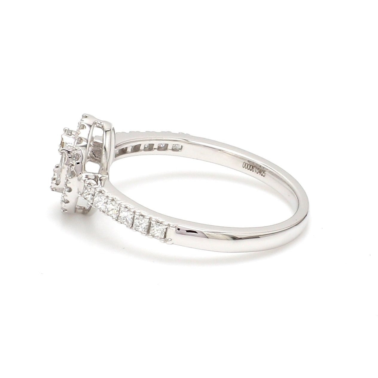 Oval Solitaire-Look Platinum Diamond Ring for Women JL PT 1004   Jewelove