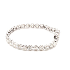 18-Pointer Diamond Tennis Bracelet JL PTB 755   Jewelove.US