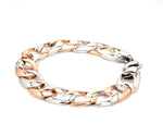 Load image into Gallery viewer, Classic Platinum &amp; Rose Gold Bracelet for Men JL PTB 751   Jewelove.US
