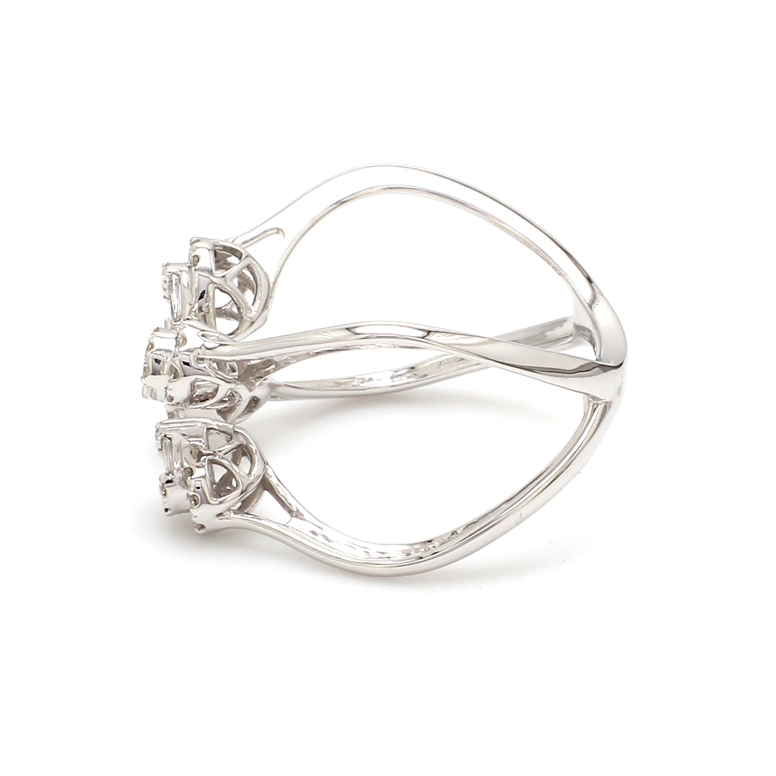 Designer Platinum Baguette Diamond Ring for Women JL PT 1007