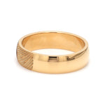 Load image into Gallery viewer, Gold Fingerprint Engraved Platinum Rings for Couples   Jewelove
