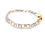 Load image into Gallery viewer, Designer Platinum &amp; Yellow Gold Bracelet for Men JL PTB 750
