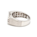 Load image into Gallery viewer, Designer 18K White Gold with Diamond Princess Cut Ring with a Openable Secret Message for Men JL PT 1009
