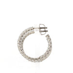 Load image into Gallery viewer, Platinum Diamond Hoop Bali Earrings for Women JL PT E DH RD 109   Jewelove.US
