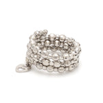 Load image into Gallery viewer, Japanese 3 Row Flexible Size Platinum Ring with Diamond Cut Balls JL PT 1019   Jewelove

