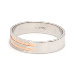 Load image into Gallery viewer, Designer Platinum &amp; Rose Gold Couple Rings JL PT 1129
