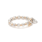Load image into Gallery viewer, Japanese Flexible Platinum &amp; 18K Rose Gold Ring with Diamond Cut Balls JL PT 1072
