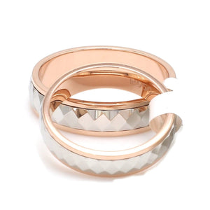 Designer Platinum & Rose Gold Couple Rings JL PT 1113   Jewelove.US