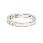Load image into Gallery viewer, Princess Cut Diamond Platinum Half Eternity Wedding Band for Women JL PT 1005
