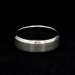 Load image into Gallery viewer, 7mm Beveled Edges Plain Platinum Ring for Men JL PT 616 - Solid   Jewelove.US
