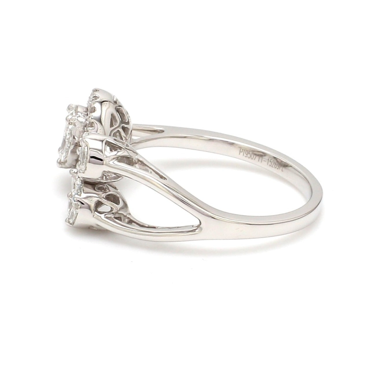 Diamond Platinum Ring for Women JL PT 1008