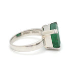 Load image into Gallery viewer, Customised Platinum Ring with Emerald
