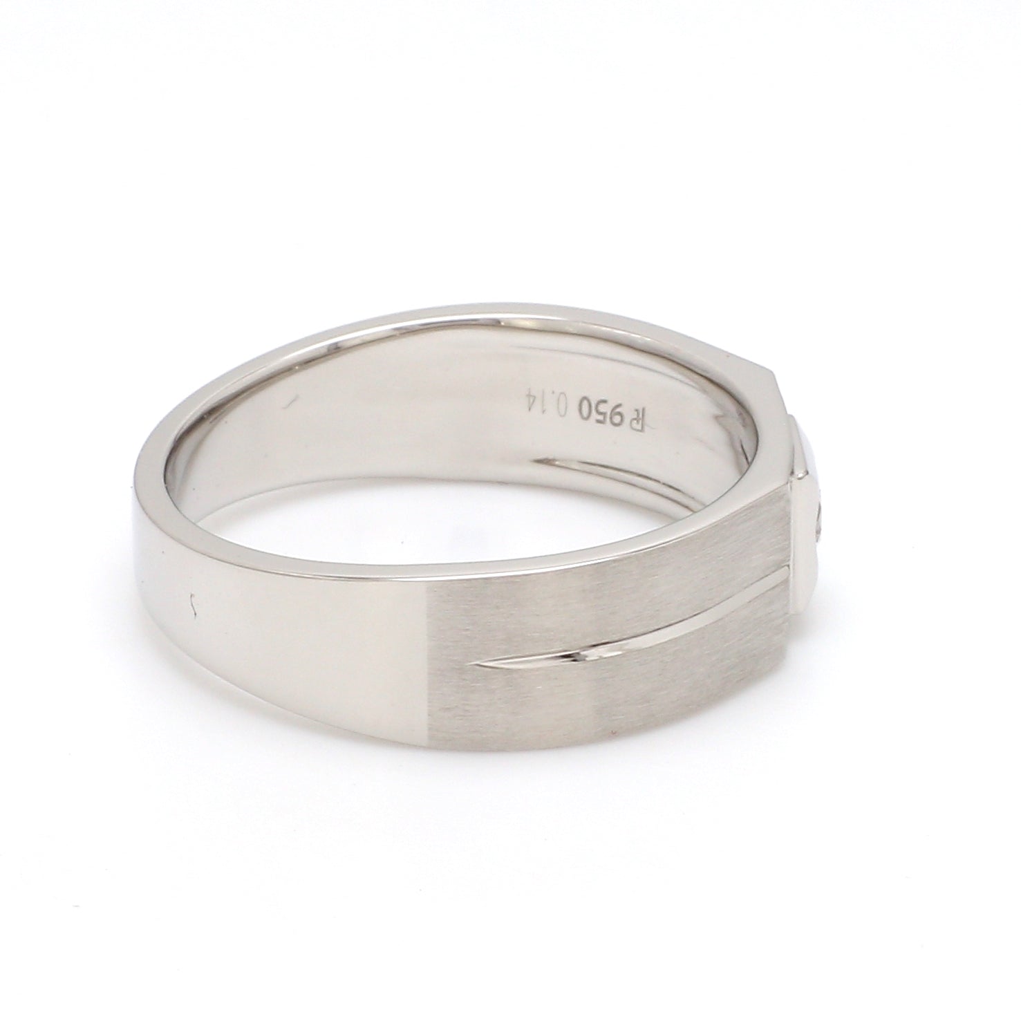 Diamond Platinum Ring for Men JL PT 1110   Jewelove.US