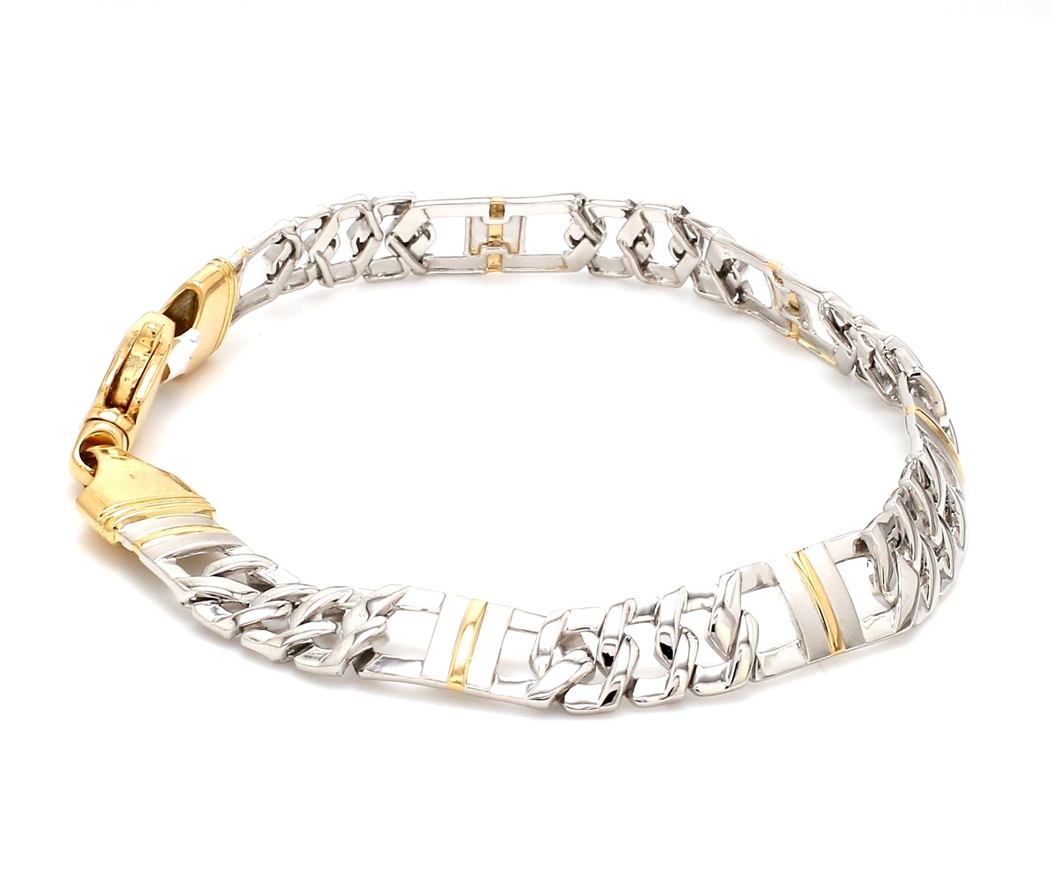 Designer Platinum & Yellow Gold Bracelet for Men JL PTB 750   Jewelove.US