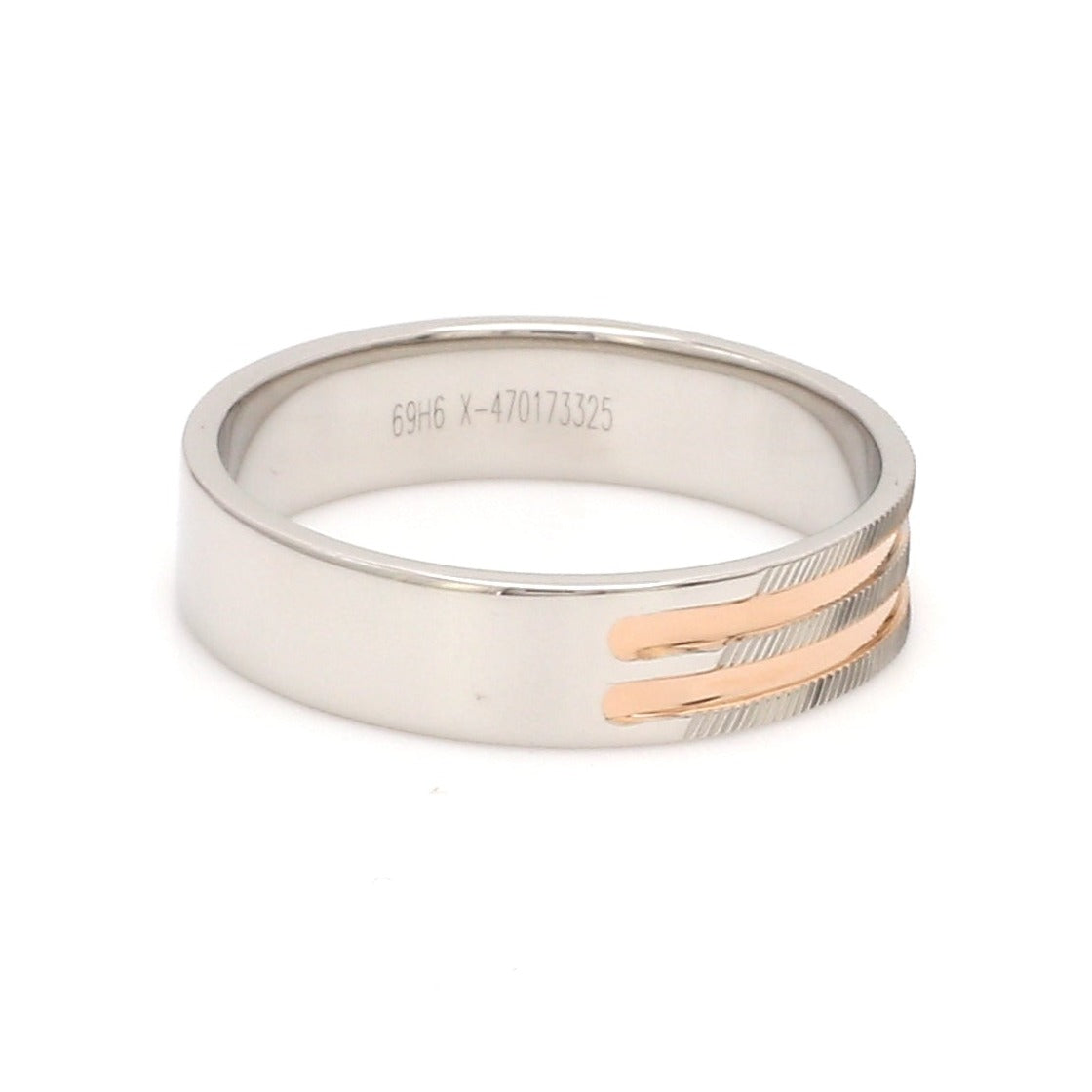 Designer Platinum & Rose Gold Couple Rings JL PT 1129