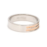 Load image into Gallery viewer, Designer Platinum &amp; Rose Gold Couple Rings JL PT 1129
