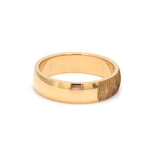 Gold Fingerprint Engraved Platinum Rings for Couples   Jewelove