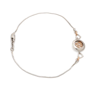 Platinum Rose Gold Heart Bracelet for Women JL PTB 745