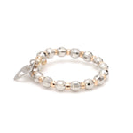 Load image into Gallery viewer, Japanese Flexible Platinum &amp; 18K Rose Gold Ring with Diamond Cut Balls JL PT 1072
