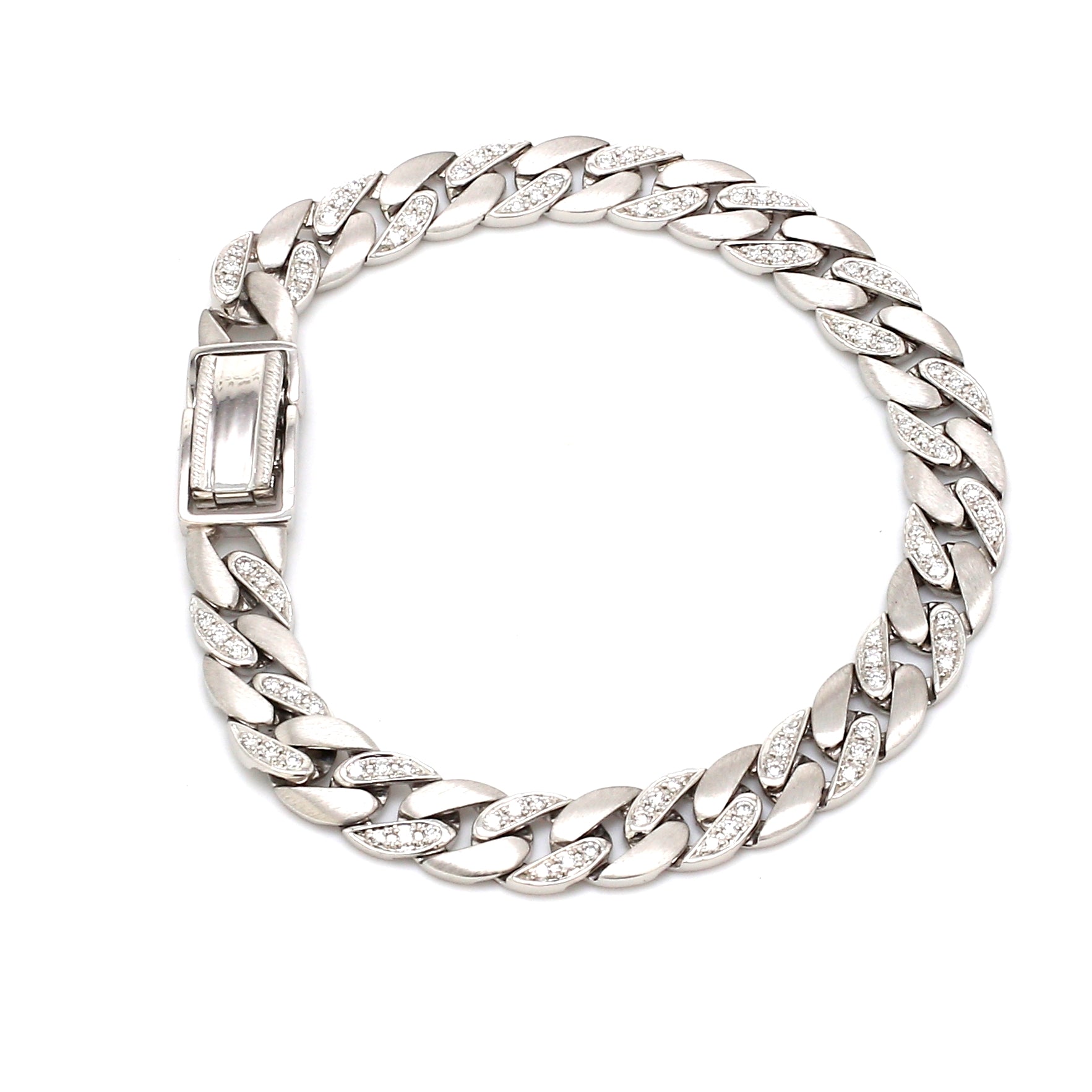 Men of Platinum | Heavy Platinum Diamond Cuban Bracelet JL PTB 1099   Jewelove.US