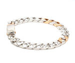 Load image into Gallery viewer, Designer Platinum &amp; Rose Gold Bracelet for Men JL PTB 752
