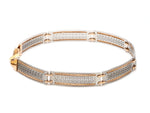 Load image into Gallery viewer, Platinum &amp; Rose Gold Bracelet for Men JL PTB 1056   Jewelove.US
