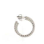 Load image into Gallery viewer, Platinum Diamond Hoop Bali Earrings for Women JL PT E DH RD 109   Jewelove.US
