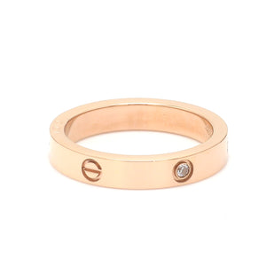 platinum rose gold women's ring JL AU 1167-M