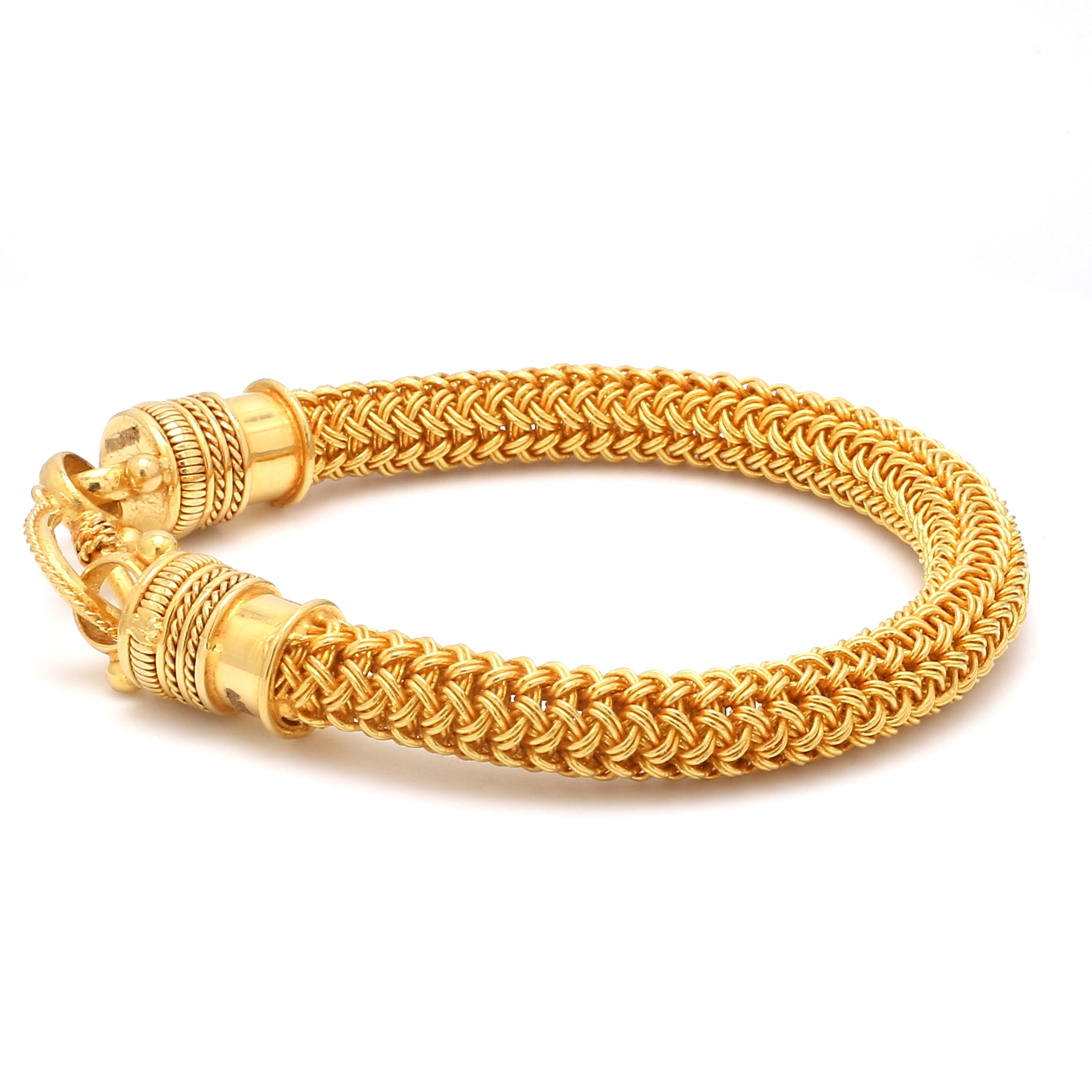22K Yellow Gold Bracelet for Men JL AU   Jewelove.US