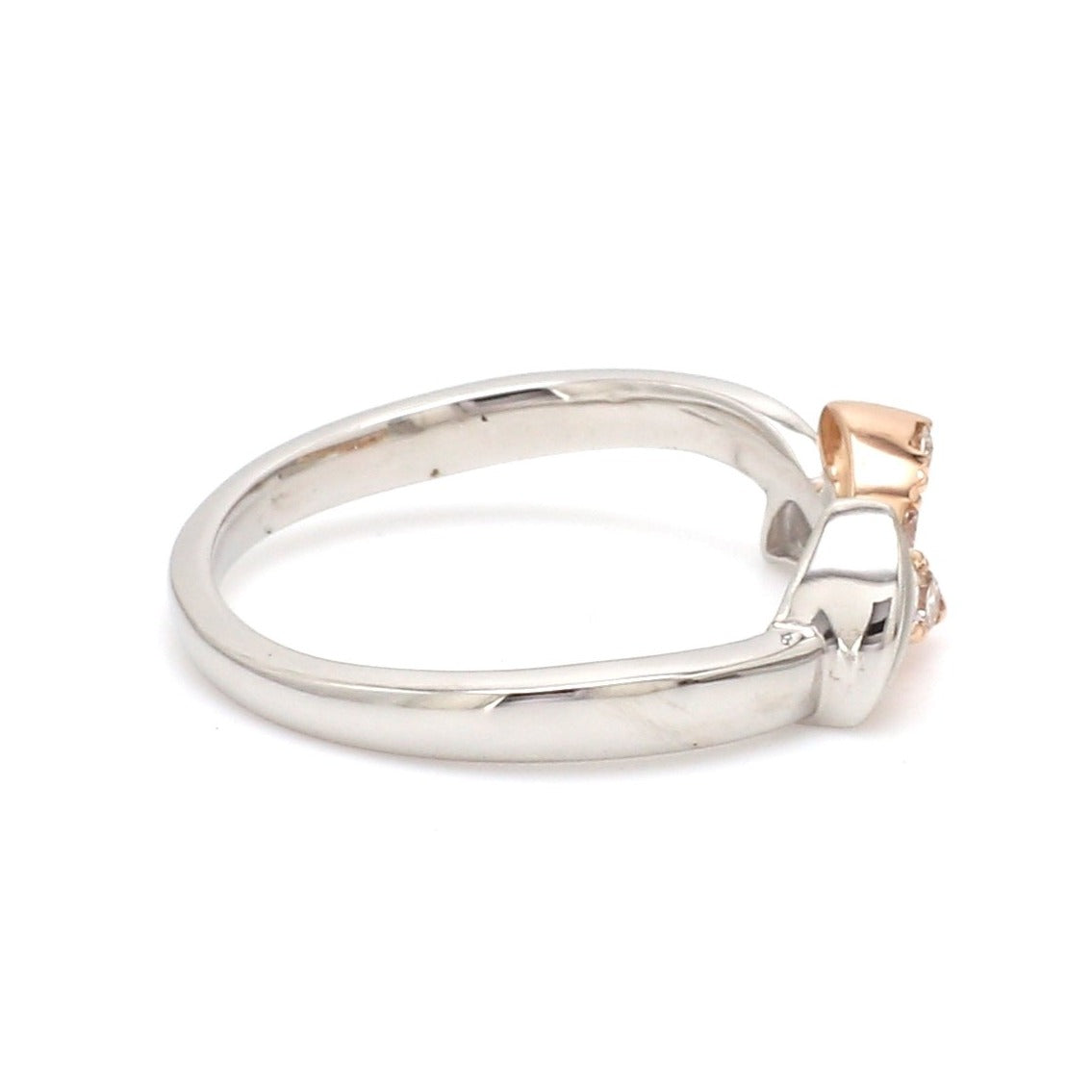 Platinum & Rose Gold Couple Rings JL PT 999   Jewelove