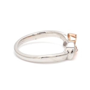 Platinum & Rose Gold Couple Rings JL PT 999   Jewelove