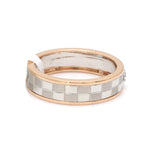 Load image into Gallery viewer, Chess Couple Rings in Platinum &amp; Rose Gold with Single Diamonds JL PT 1114   Jewelove.US
