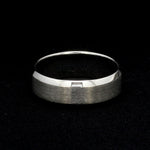 Load image into Gallery viewer, 7mm Beveled Edges Plain Platinum Ring for Men JL PT 616 - Solid   Jewelove.US
