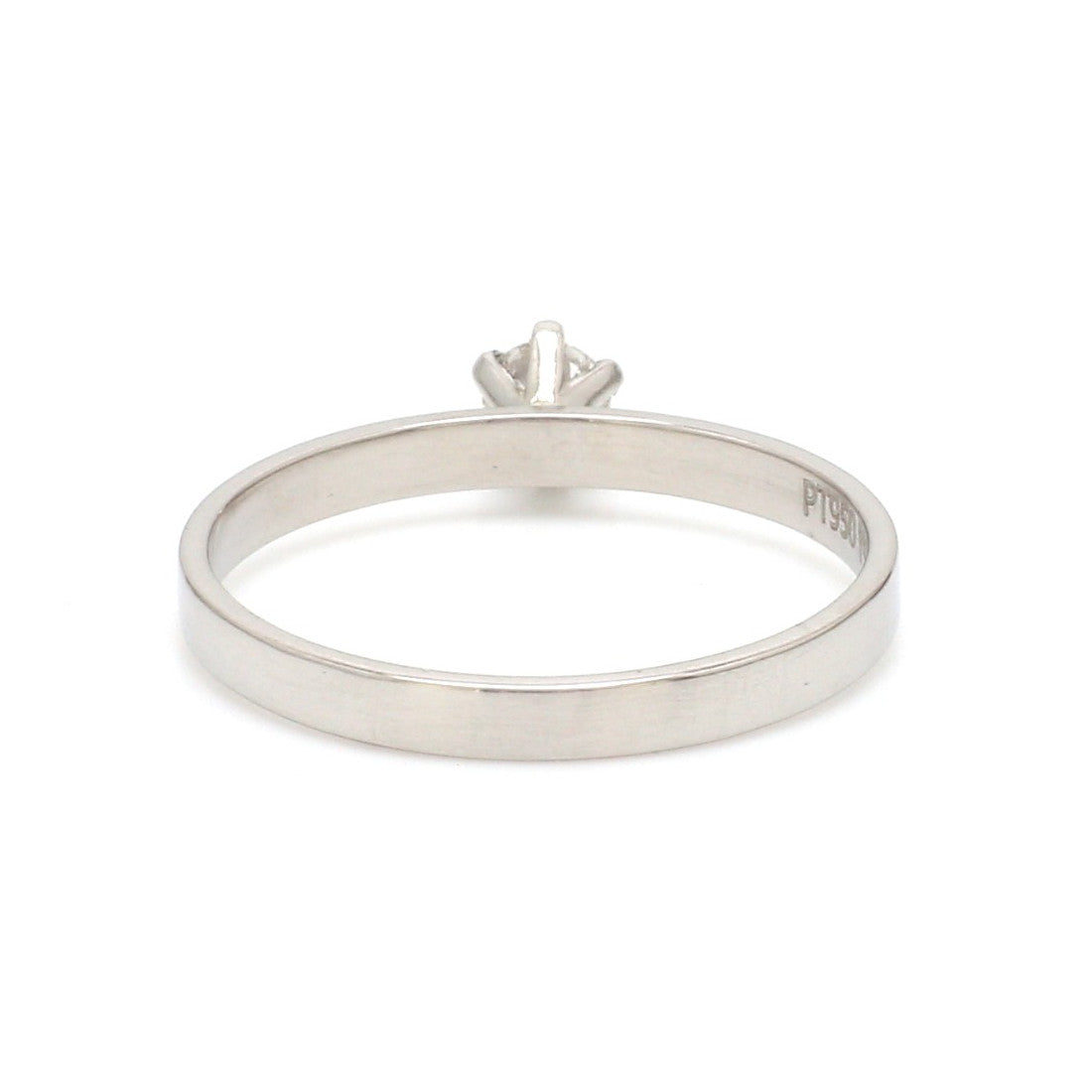 20 Pointer Classic 6 Prong Solitaire Ring made in Platinum SKU 0012-A   Jewelove.US