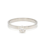 Load image into Gallery viewer, 20 Pointer Classic 6 Prong Solitaire Ring made in Platinum SKU 0012-A

