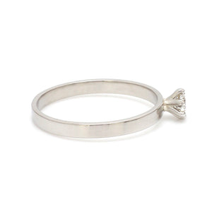 20 Pointer Classic 6 Prong Solitaire Ring made in Platinum SKU 0012-A