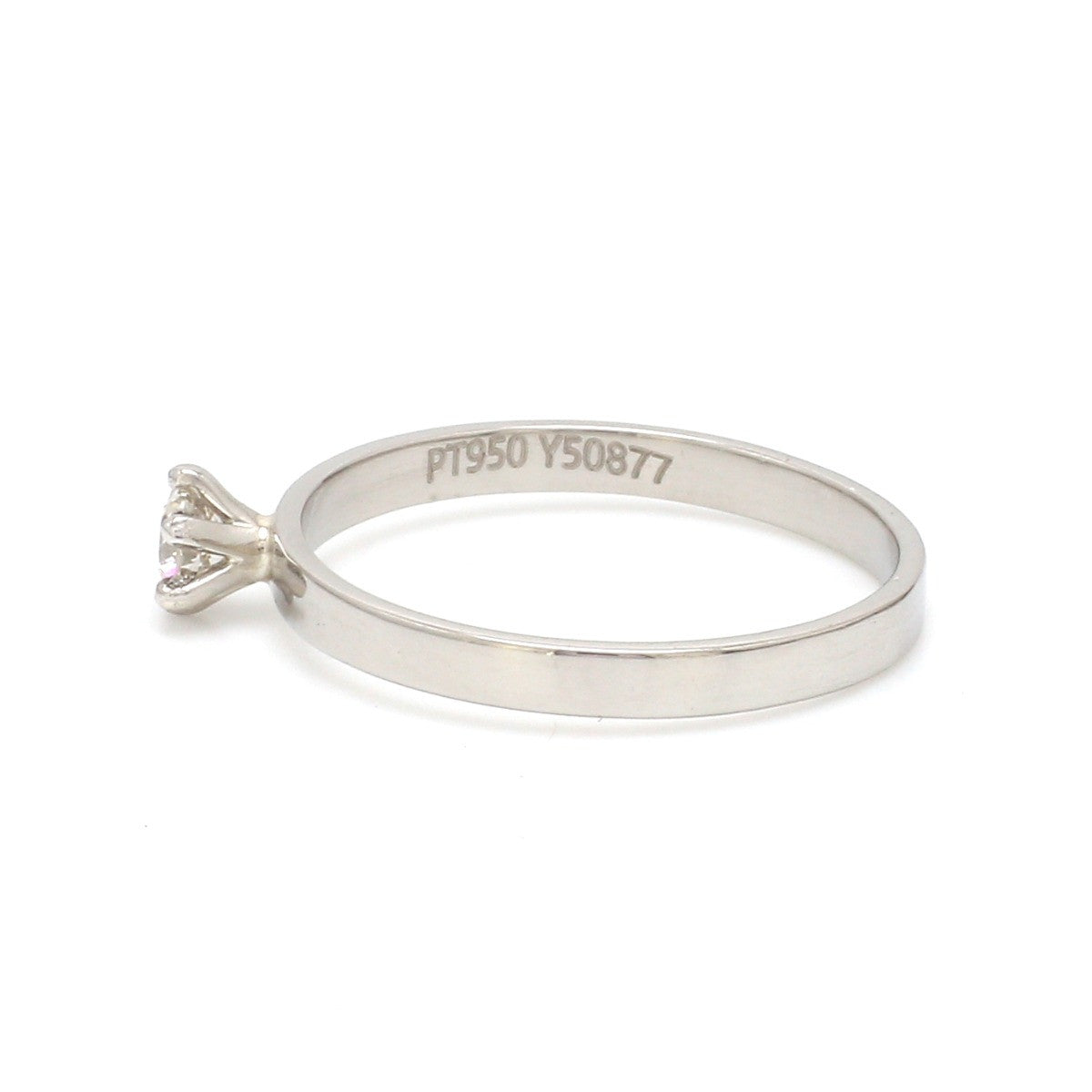 20 Pointer Classic 6 Prong Solitaire Ring made in Platinum SKU 0012-A