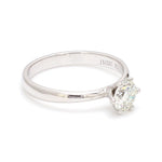 Load image into Gallery viewer, 0.70 cts. 6 Prong Tapered Platinum Solitaire Ring JL PT 17
