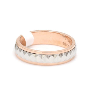Designer Platinum & Rose Gold Ring for Women JL PT 1122