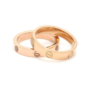 Designer Rose Gold Couple Rings with Diamonds JL AU 1167   Jewelove